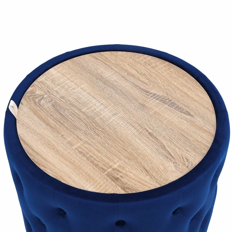 Best Sale โจ Adeco Round Storage Ottoman Coffee Table Velvet Wooden Lid Foot Stool Grey ๐ 8 Best Sale โจ Adeco Round Storage Ottoman Coffee Table Velvet Wooden Lid Foot Stool Grey ๐ - Image 6