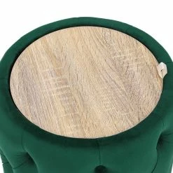 Best reviews of ⌛ Adeco Round Storage Velvet Ottoman Removable Wooden Lid Coffee Table Black 👍 -Adeco Shop Adeco Round Storage Velvet Ottoman Removable Wooden Lid Coffee Table 5