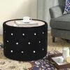 Hot Sale 💯 Adeco Round Velvet Large Storage Ottoman Function Footrest For Bedroom ⭐ -Adeco Shop Adeco Round Velvet Large Storage Ottoman Function Footrest For Bedroom