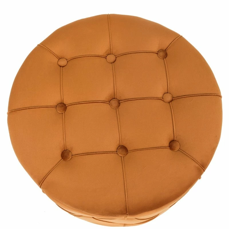 Best Pirce ๐ Adeco Round Velvet Multi-Function Vanity Footstool Storage Ottoman Orange ๐ฏ 8 Best Pirce ๐ Adeco Round Velvet Multi-Function Vanity Footstool Storage Ottoman Orange ๐ฏ - Image 6