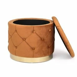 Best Pirce ๐ Adeco Round Velvet Multi-Function Vanity Footstool Storage Ottoman Orange ๐ฏ 24 Best Pirce ๐ Adeco Round Velvet Multi-Function Vanity Footstool Storage Ottoman Orange ๐ฏ -Adeco Shop Adeco Round Velvet Multi Function Vanity Footstool Storage Ottoman 7