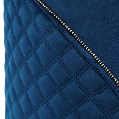 Brand new ✔️ Adeco Round Velvet Ottoman, Upholstered Vanity Stools Lattice Zipper Dark Grey 🌟 -Adeco Shop Adeco Round Velvet Ottoman2C Upholstered Vanity Stools Lattice Zipper 10