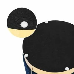 Brand new ✔️ Adeco Round Velvet Ottoman, Upholstered Vanity Stools Lattice Zipper Dark Grey 🌟 -Adeco Shop Adeco Round Velvet Ottoman2C Upholstered Vanity Stools Lattice Zipper 11