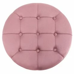 Best Sale 💯 Adeco Round Velvet Storage Ottoman Multi-Function Vanity Footstool Pink ❤️ 23 Best Sale 💯 Adeco Round Velvet Storage Ottoman Multi-Function Vanity Footstool Pink ❤️ -Adeco Shop Adeco Round Velvet Storage Ottoman Multi Function Vanity Footstool 6