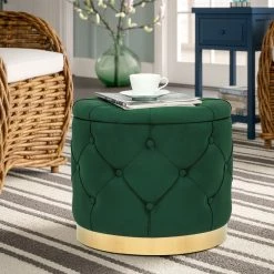 Best Sale 💯 Adeco Round Velvet Storage Ottoman Multi-Function Vanity Footstool Pink ❤️ 24 Best Sale 💯 Adeco Round Velvet Storage Ottoman Multi-Function Vanity Footstool Pink ❤️ -Adeco Shop Adeco Round Velvet Storage Ottoman Multi Function Vanity Footstool 7