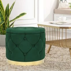 Best Sale 💯 Adeco Round Velvet Storage Ottoman Multi-Function Vanity Footstool Pink ❤️ 26 Best Sale 💯 Adeco Round Velvet Storage Ottoman Multi-Function Vanity Footstool Pink ❤️ -Adeco Shop Adeco Round Velvet Storage Ottoman Multi Function Vanity Footstool 9