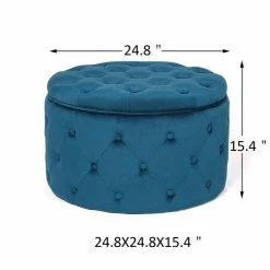 Flash Sale ๐ Adeco Round Velvet Storage Ottoman, Button Tufted Footrest Footstool Green ๐ฅฐ 27 Flash Sale ๐ Adeco Round Velvet Storage Ottoman, Button Tufted Footrest Footstool Green ๐ฅฐ -Adeco Shop Adeco Round Velvet Storage Ottoman2C Button Tufted Footrest Footstool 10