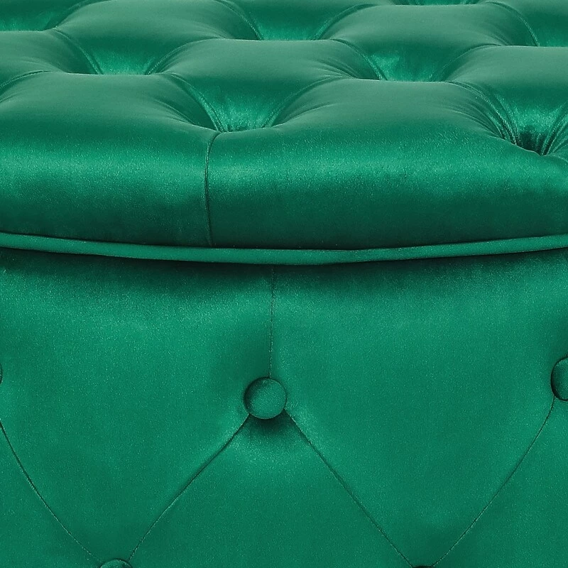 Flash Sale ๐ Adeco Round Velvet Storage Ottoman, Button Tufted Footrest Footstool Green ๐ฅฐ 7 Flash Sale ๐ Adeco Round Velvet Storage Ottoman, Button Tufted Footrest Footstool Green ๐ฅฐ - Image 5