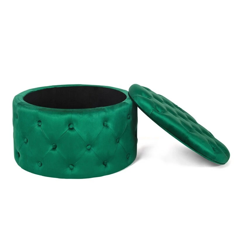 Flash Sale ๐ Adeco Round Velvet Storage Ottoman, Button Tufted Footrest Footstool Green ๐ฅฐ 9 Flash Sale ๐ Adeco Round Velvet Storage Ottoman, Button Tufted Footrest Footstool Green ๐ฅฐ - Image 7