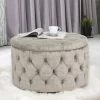 Top 10 🧨 Adeco Round Velvet Storage Ottoman, Button Tufted Footrest Stool 🤩 -Adeco Shop Adeco Round Velvet Storage Ottoman2C Button Tufted Footrest Stool