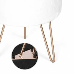 Top 10 🥰 Adeco Round Velvet Vanity Footrest Ottoman Gold Metal Legs Footstool 🔥 -Adeco Shop Adeco Round Velvet Vanity Footrest Ottoman Gold Metal Legs Footstool 10