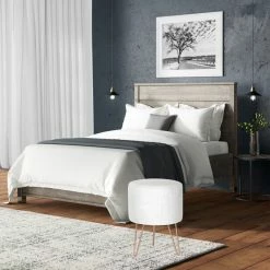 Top 10 🥰 Adeco Round Velvet Vanity Footrest Ottoman Gold Metal Legs Footstool 🔥 -Adeco Shop Adeco Round Velvet Vanity Footrest Ottoman Gold Metal Legs Footstool 3