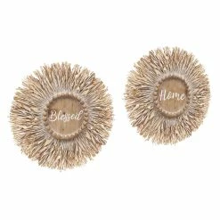 Hot Sale ✨ Adeco Set Of 2 Handmade Wall Decoration Ornaments 😀 -Adeco Shop Adeco Set of 2 Handmade Wall Decoration Ornaments 3