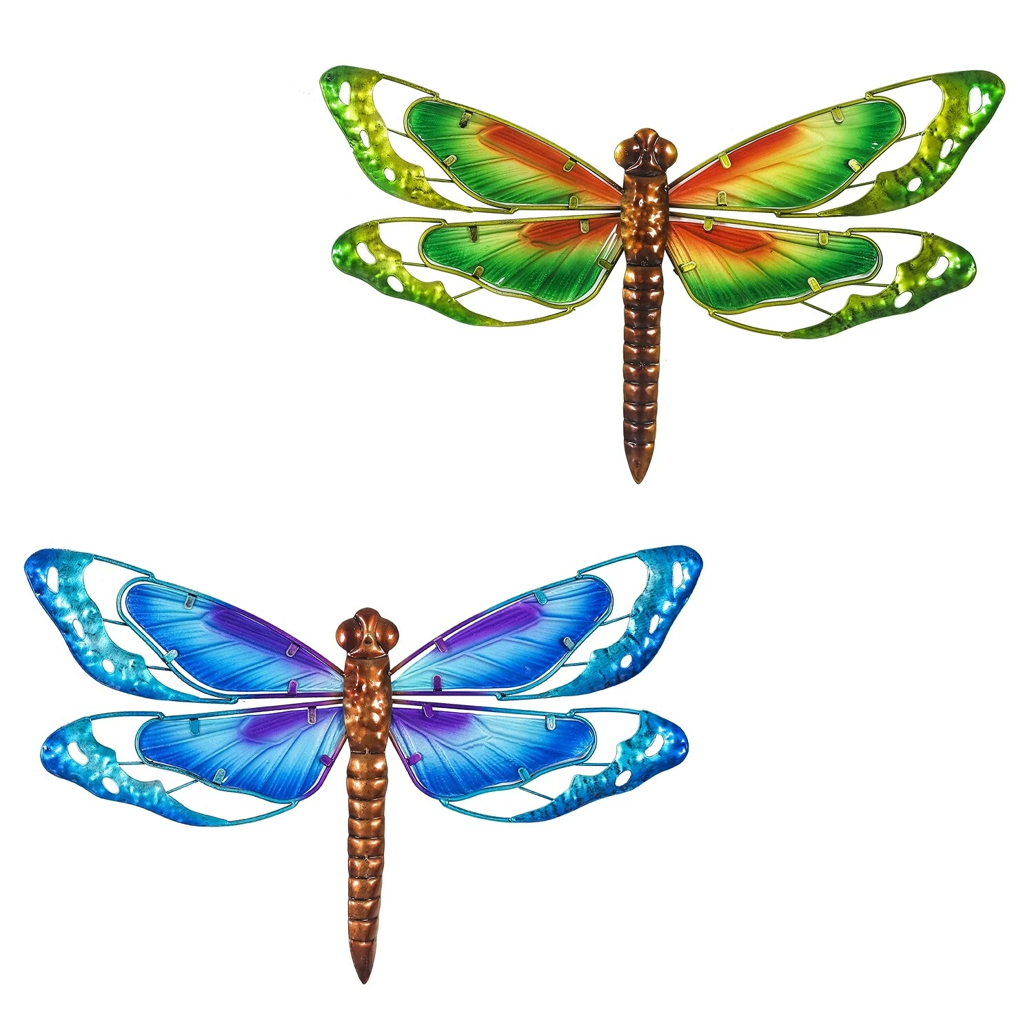 Outlet π― Adeco Set Of 2 Metal Dragonfly Wall Decor Sculptures π 4 Outlet π― Adeco Set Of 2 Metal Dragonfly Wall Decor Sculptures π - Image 2