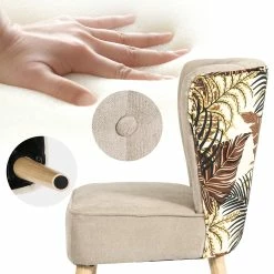 Buy 🥰 Adeco Set Of 2 Velvet Accent Chair Wood Living Room Chairs - 22.02"(L)x 23.62"(W)x 30.51"(H) Light Green 😀 -Adeco Shop Adeco Set of 2 Velvet Accent Chair Wood Living Room Chairs 4