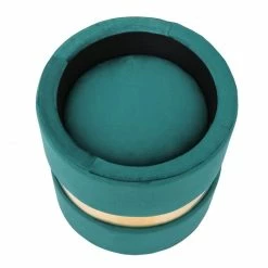 Coupon โ Adeco Set Of 2 Velvet Storage Round Ottoman Foot Stool Metal Band Grey ๐ 23 Coupon โ Adeco Set Of 2 Velvet Storage Round Ottoman Foot Stool Metal Band Grey ๐ -Adeco Shop Adeco Set of 2 Velvet Storage Round Ottoman Foot Stool Metal Band 6