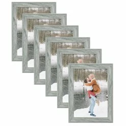 New 🥰 Adeco Set Of 6 Wood Photo Frame White-set Of 6 ✔️