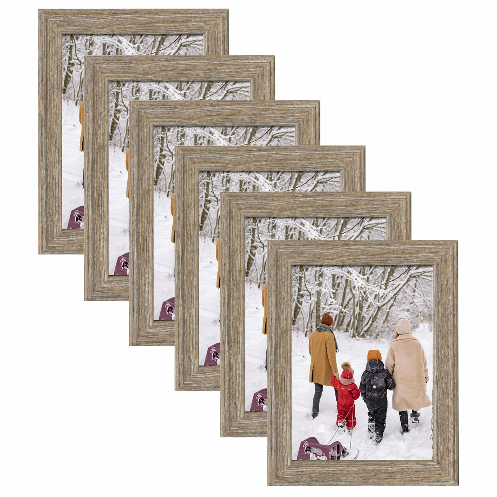 New 🥰 Adeco Set Of 6 Wood Photo Frame White-set Of 6 ✔️ 12 New 🥰 Adeco Set Of 6 Wood Photo Frame White-set Of 6 ✔️ - Image 10