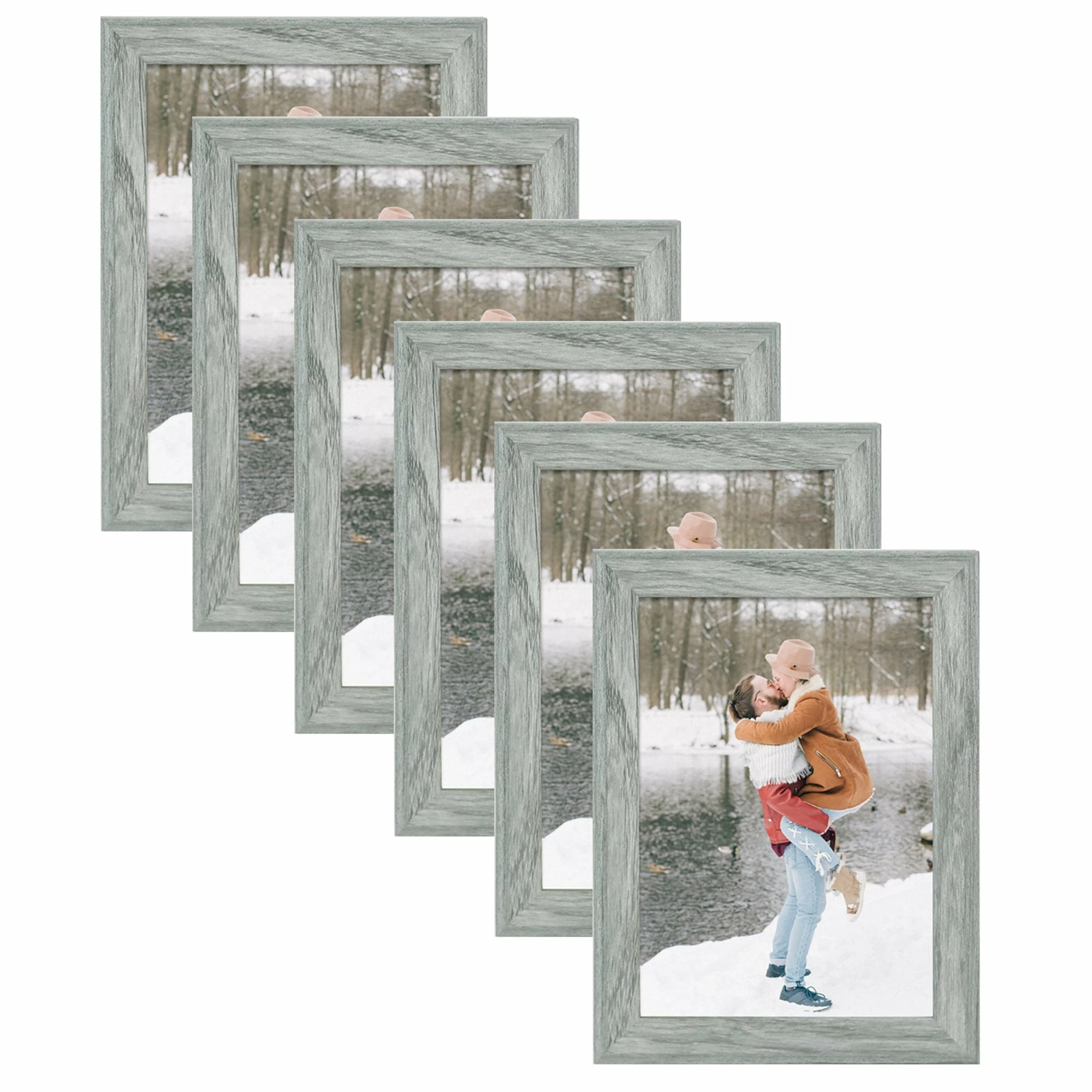 New 🥰 Adeco Set Of 6 Wood Photo Frame White-set Of 6 ✔️ 3 New 🥰 Adeco Set Of 6 Wood Photo Frame White-set Of 6 ✔️