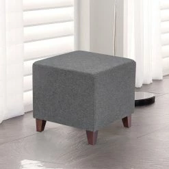 Buy 🎁 Adeco Simple British Style Cube Ottoman Footstool 👏 -Adeco Shop Adeco Simple British Style Cube Ottoman Footstool 4