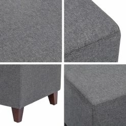 Buy 🎁 Adeco Simple British Style Cube Ottoman Footstool 👏 -Adeco Shop Adeco Simple British Style Cube Ottoman Footstool 9