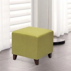 Best reviews of 💯 Adeco Simple British Style Cube Ottoman Footstool, 16x16x16, Fresh Lemon 🎉 -Adeco Shop Adeco Simple British Style Cube Ottoman Footstool2C 16x16x162C Fresh Lemon 3