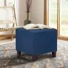 Coupon ✔️ Adeco Simple British-style Cobalt Blue Cube Ottoman Footstool 😍 -Adeco Shop Adeco Simple British style Cobalt Blue Cube Ottoman Footstool