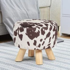 Promo 😍 Adeco Round Ottoman Foot Rest Stool 🔔