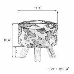 Promo ๐ Adeco Round Ottoman Foot Rest Stool ๐ 12 Promo ๐ Adeco Round Ottoman Foot Rest Stool ๐ -Adeco Shop Adeco Simple Round Cylinder Pouf Ottoman 3