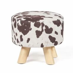 Promo ๐ Adeco Round Ottoman Foot Rest Stool ๐ 13 Promo ๐ Adeco Round Ottoman Foot Rest Stool ๐ -Adeco Shop Adeco Simple Round Cylinder Pouf Ottoman 4