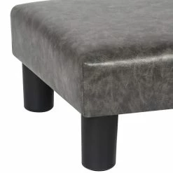 Best Sale 👍 Adeco Small Footstool PU Leather Ottoman Square Footrest Stool Modern ✨ -Adeco Shop Adeco Small Footstool PU Leather Ottoman Square Footrest Stool Modern 9