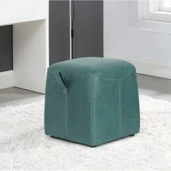 Flash Sale 😉 Adeco Small Ottoman Foot Rest Stool With Drawstring Dark Orange 👍 -Adeco Shop Adeco Small Ottoman Foot Rest Stool with Drawstring 11