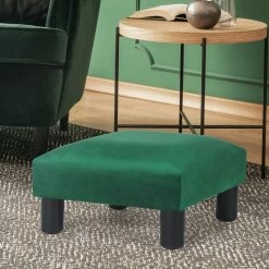 Hot Sale 🔥 Adeco Small Ottoman Upholstered Footrest Pet Steps 🦮 Dog Stairs Stool Multi ⌛ -Adeco Shop Adeco Small Ottoman Upholstered Footrest Pet Steps Dog Stairs Stool 14