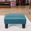 New 🛒 Adeco Small Ottoman Upholstered Footrest- Pet Steps 🐕 Dog Stairs Stool Blue 🔔 -Adeco Shop Adeco Small Ottoman Upholstered Footrest Pet Steps Dog Stairs Stool 15