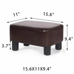 Flash Sale 🥰 Adeco Small Rectangle Footstool PU Leather Ottoman Footrest Modern Black 🎁 28 Flash Sale 🥰 Adeco Small Rectangle Footstool PU Leather Ottoman Footrest Modern Black 🎁 -Adeco Shop Adeco Small Rectangle Footstool PU Leather Ottoman Footrest Modern 11