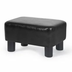 Flash Sale 🥰 Adeco Small Rectangle Footstool PU Leather Ottoman Footrest Modern Black 🎁 19 Flash Sale 🥰 Adeco Small Rectangle Footstool PU Leather Ottoman Footrest Modern Black 🎁 -Adeco Shop Adeco Small Rectangle Footstool PU Leather Ottoman Footrest Modern 2
