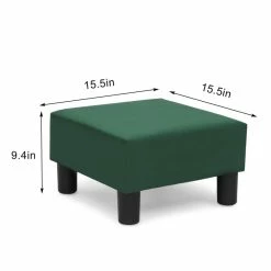 Deals ⭐ Adeco Small Square Footstool Ottoman Modern Fabric Footrest Stool Black/white 😉 -Adeco Shop Adeco Small Square Footstool Ottoman Modern Fabric Footrest Stool 8