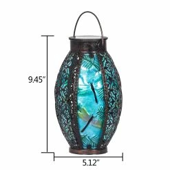 Budget ❤️ Adeco Solar Lantern Outdoor Hanging Lights Butterfly 🛒 -Adeco Shop Adeco Solar Lantern Outdoor Hanging Lights 2