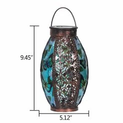 Budget ❤️ Adeco Solar Lantern Outdoor Hanging Lights Butterfly 🛒 -Adeco Shop Adeco Solar Lantern Outdoor Hanging Lights 8