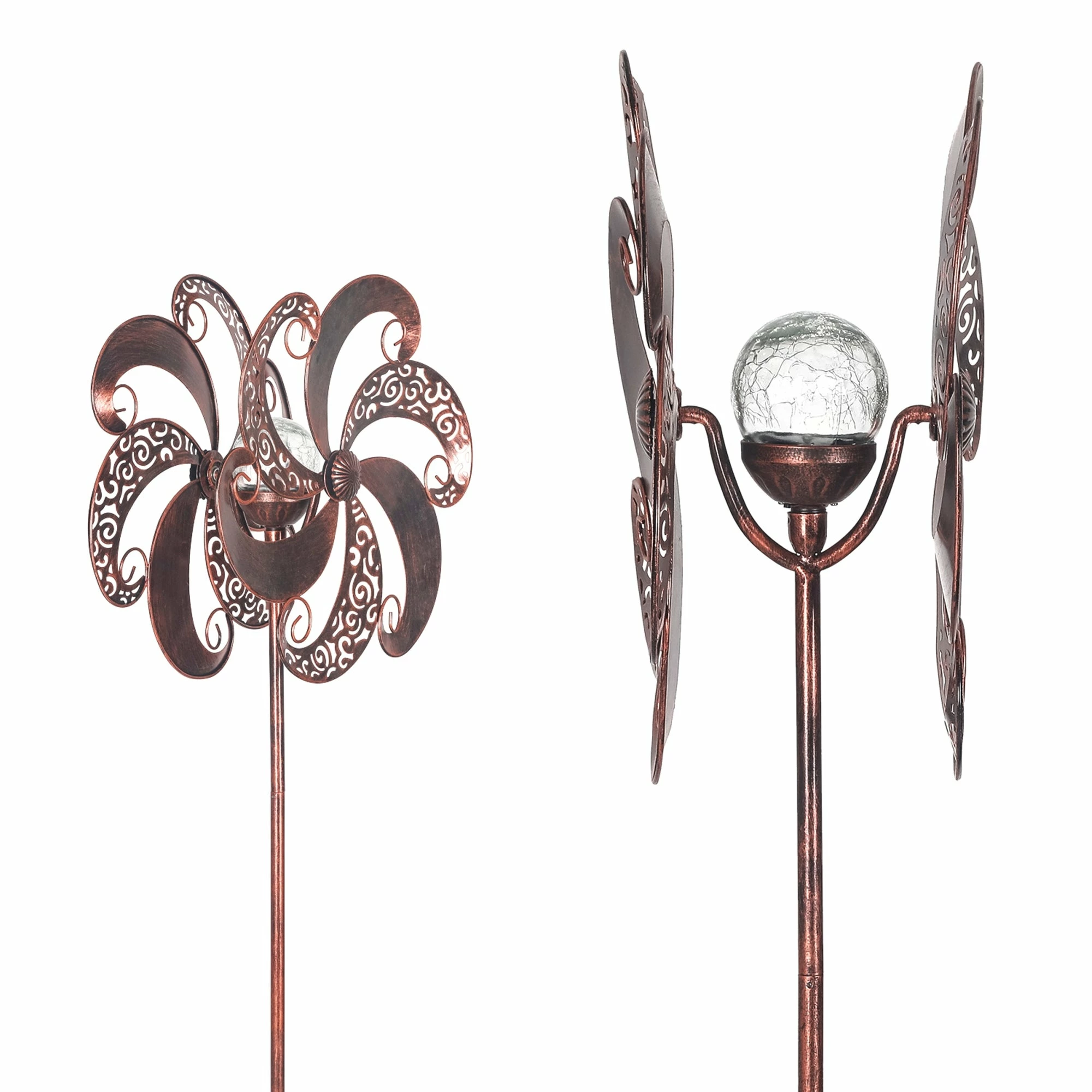 New 😍 Adeco Solar Wind Spinner 59 Inch Outdoor Metal Stake Yard Spinners 🔔 7 New 😍 Adeco Solar Wind Spinner 59 Inch Outdoor Metal Stake Yard Spinners 🔔 - Image 5