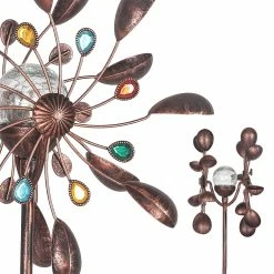 Coupon ⌛ Adeco Solar Wind Spinner 59 Inch Outdoor Metal Stake With LED Lights 🌟 27 Coupon ⌛ Adeco Solar Wind Spinner 59 Inch Outdoor Metal Stake With LED Lights 🌟 -Adeco Shop Adeco Solar Wind Spinner 59 Inch Outdoor Metal Stake with LED Lights 11