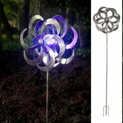 Best deal β Adeco Solar Wind Spinner Metal Stake With LED Lights π₯°