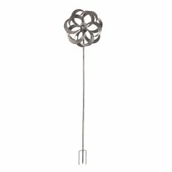 Best deal ⭐ Adeco Solar Wind Spinner Metal Stake With LED Lights 🥰 -Adeco Shop Adeco Solar Wind Spinner Metal Stake with LED Lights 5