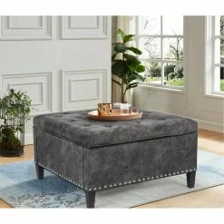 Budget 🔔 Adeco Square Contemporary Accent Storage Ottomans Assemble Required 🔔 15 Budget 🔔 Adeco Square Contemporary Accent Storage Ottomans Assemble Required 🔔 -Adeco Shop Adeco Square Contemporary Accent Storage Ottomans Assemble Required 2