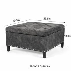 Budget 🔔 Adeco Square Contemporary Accent Storage Ottomans Assemble Required 🔔 17 Budget 🔔 Adeco Square Contemporary Accent Storage Ottomans Assemble Required 🔔 -Adeco Shop Adeco Square Contemporary Accent Storage Ottomans Assemble Required 4