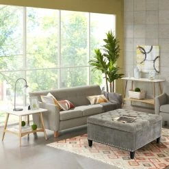 Best deal 🛒 Adeco Square Contemporary Large Storage Ottomans Assembly Required 😀 -Adeco Shop Adeco Square Contemporary Large Storage Ottomans Assembly Required 2