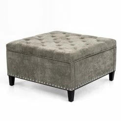 Best deal 🛒 Adeco Square Contemporary Large Storage Ottomans Assembly Required 😀 -Adeco Shop Adeco Square Contemporary Large Storage Ottomans Assembly Required 9