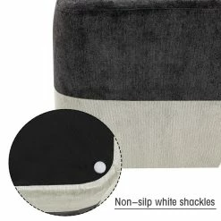 Buy π Adeco Square Fabric Ottoman Two-Color Stitching Footrest Stool Green/beige π 28 Buy π Adeco Square Fabric Ottoman Two-Color Stitching Footrest Stool Green/beige π -Adeco Shop Adeco Square Fabric Ottoman Two Color Stitching Footrest Stool 11