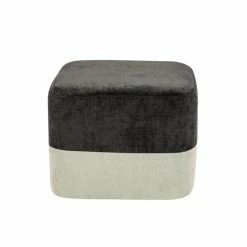 Buy π Adeco Square Fabric Ottoman Two-Color Stitching Footrest Stool Green/beige π 26 Buy π Adeco Square Fabric Ottoman Two-Color Stitching Footrest Stool Green/beige π -Adeco Shop Adeco Square Fabric Ottoman Two Color Stitching Footrest Stool 9