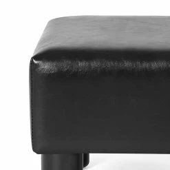 Outlet ⭐ Adeco Footrest Stool Faux Leather Ottoman With Thick Upholstery Brown 🛒 21 Outlet ⭐ Adeco Footrest Stool Faux Leather Ottoman With Thick Upholstery Brown 🛒 -Adeco Shop Adeco Square Footrest Stool Faux Leather Ottoman with Thick Upholstery 4